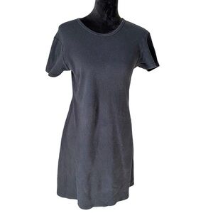 J. Crew Black Mid Length T-Shirt Dress